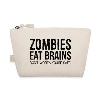 zombies eat brains - Bio-Täschchen - Natur - Vorne