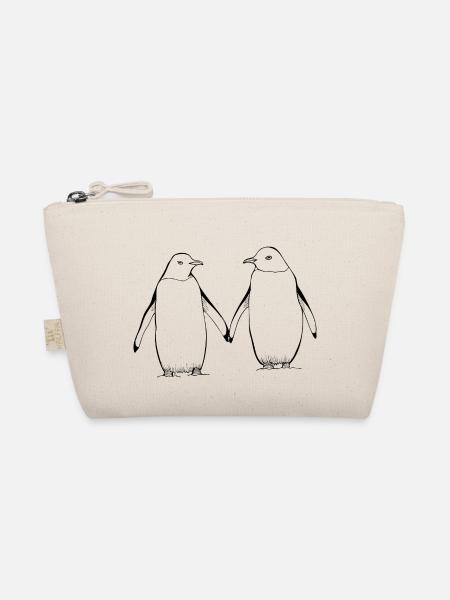 Tag der Pinguine - Bio-Täschchen - Natur - Vorne