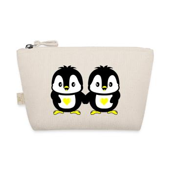 Pingouins Amour mignon - Trousse biologique - nature - Devant
