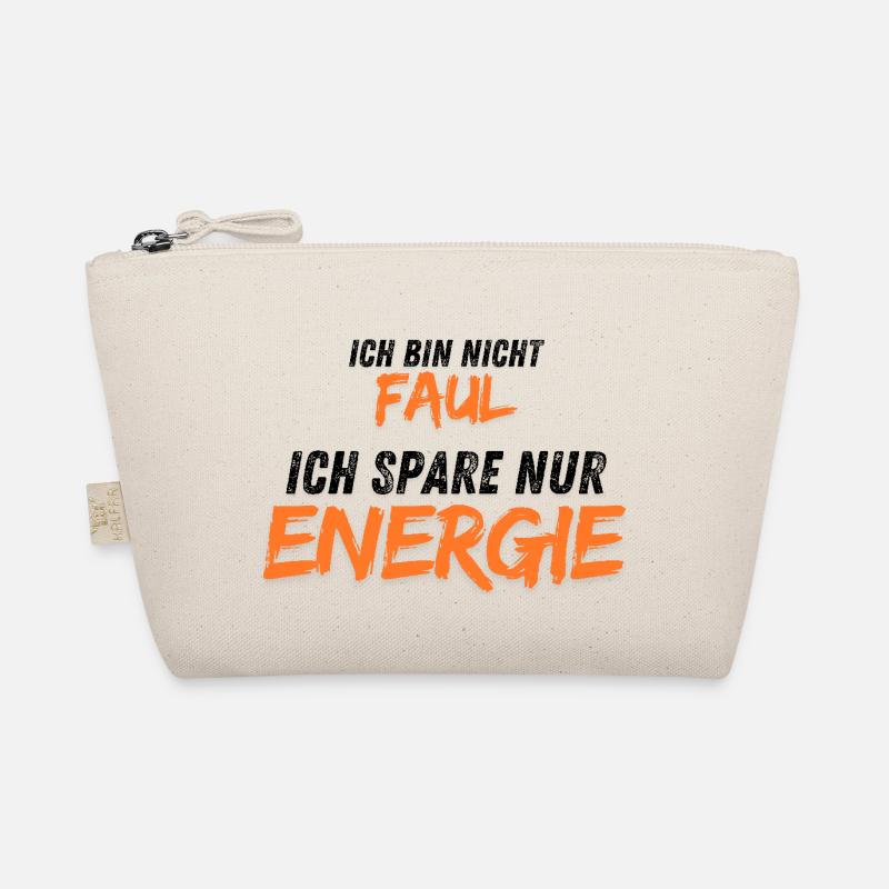 Ich bin nicht faul - Bio-Täschchen - Natur