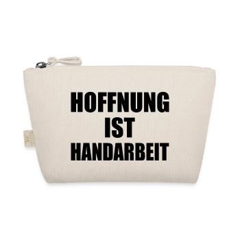 hoffnung ist handarbeit - Bio-Täschchen - Natur - Vorne
