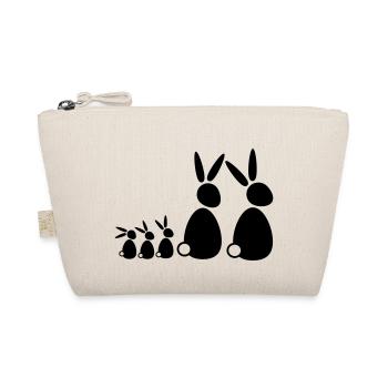 5 lapins, famille, enfants, parents, trois frères et sœurs, doux - Trousse biologique - nature - Devant