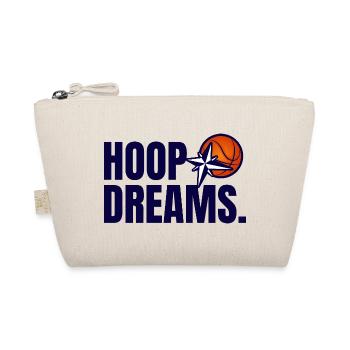 HoopDreams with logo navy blue - Organic Pouch - nature - Front