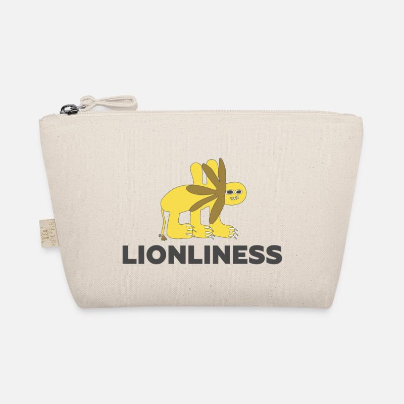 LIONLINESS - Lion Only Outsider Art Organic Pouch