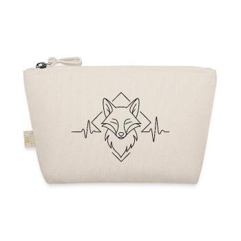 Fox Vibes - Line Art Fuchs - Bio-Täschchen - Natur - Vorne