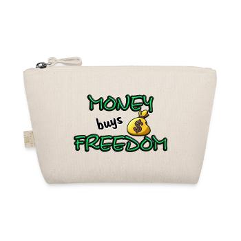 money buys freedom - Bio-Täschchen - Natur - Vorne