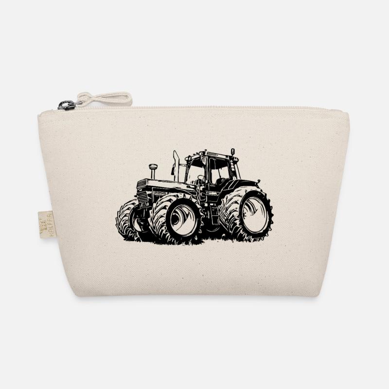 Kraftvolle Traktor-Silhouette Bio-Täschchen