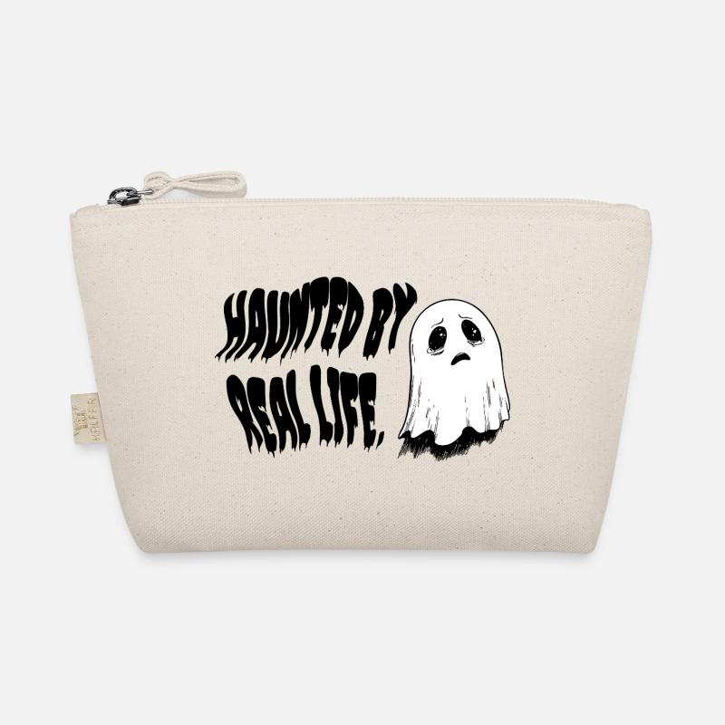 Haunted by Real Life | Sad Ghost Design Bio-Täschchen