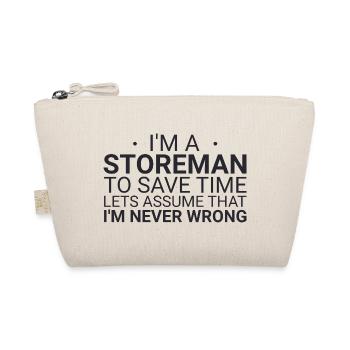 Storeman Never Wrong - Organic Pouch - nature - Front