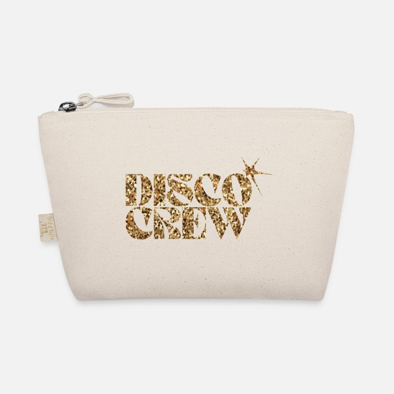 Disco Crew Glitter Logo Doré Trousse biologique