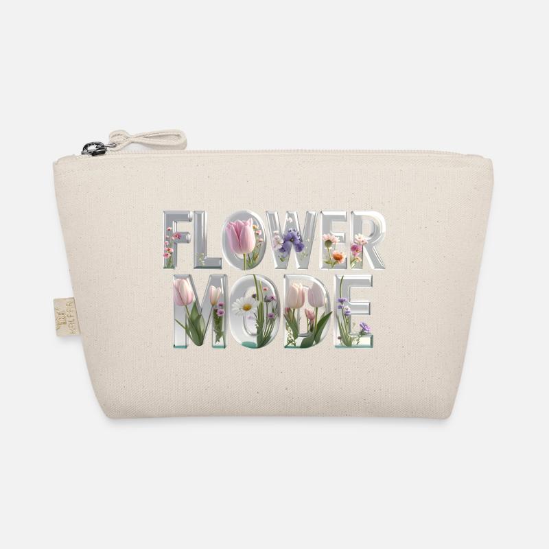 FLOWER MODE – 3D Letters full of blossoms Organic Pouch