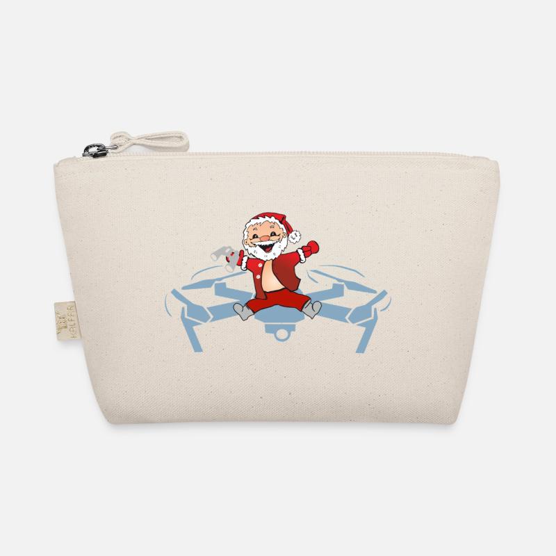 Weihnachtsmann auf Drohne Abenteuer Bio-Täschchen