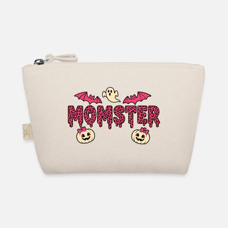 Momster Leopard Pink Halloween Organic Pouch