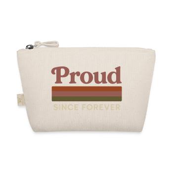 Groovy Pride Retro Equality Queer Story - Organic Pouch - nature - Front