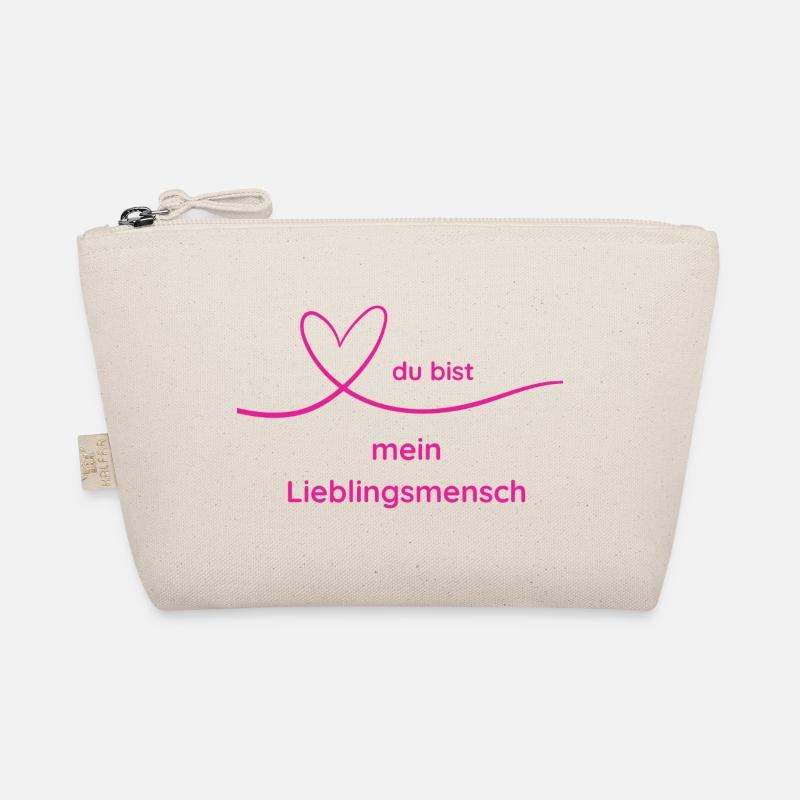 du_bist_mein_Lieblingsmensch - Bio-Täschchen - Natur