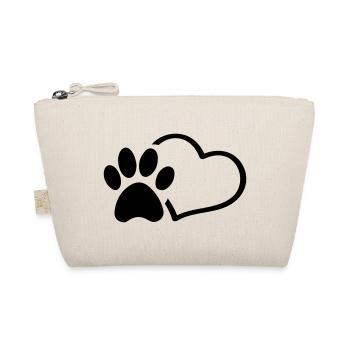 Paw Heart - Organic Pouch - nature - Front