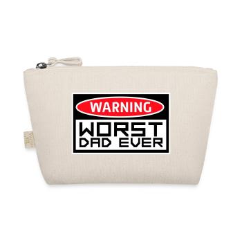 Worst Dad Ever Lustig Sarkastisch Vatertag Papa - Bio-Täschchen - Natur - Vorne