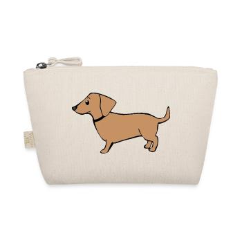 mignon teckel chiens t-shirt cadeau enfants - Trousse biologique - nature - Devant