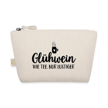 Gluehwein Weihnachtsmarkt Spruch Humor - Bio-Täschchen - Natur - Vorne