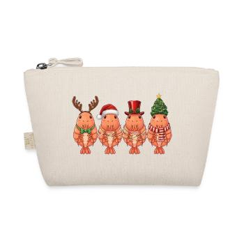 Shrimp Santa Claus Christmas Lights - Organic Pouch - nature - Front