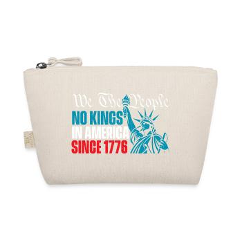We The People No Kings America Patriotic - Organic Pouch - nature - Front
