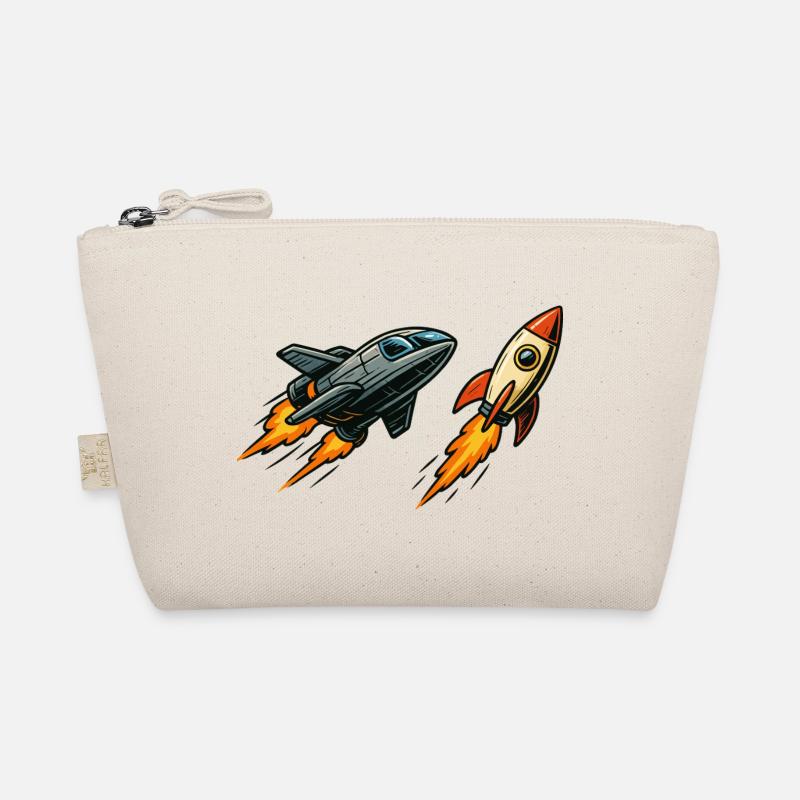 Rocket Sprint Cartoon Space Organic Pouch