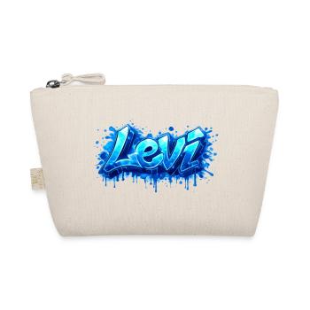 LEVI GRAFFITI NAME FOR PERFECT GIFT PRINTABLE - Organic Pouch - nature - Front