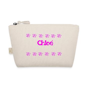 Chloé Floral in Pink - Organic Pouch - nature - Front