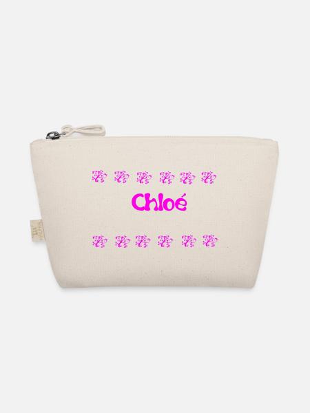 Chloé Floral in Pink - Bio-Täschchen - Natur - Vorne