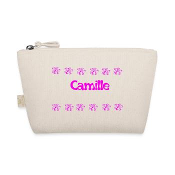 Camille Floral Bulle Rose - Trousse biologique - nature - Devant