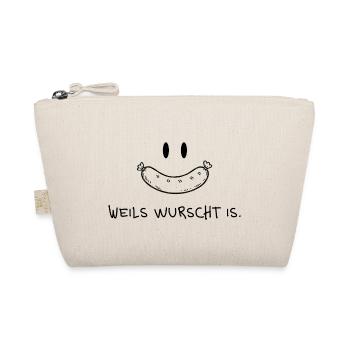 Weils wurscht is – Lustiger Dialekt Spruch - Bio-Täschchen - Natur - Vorne