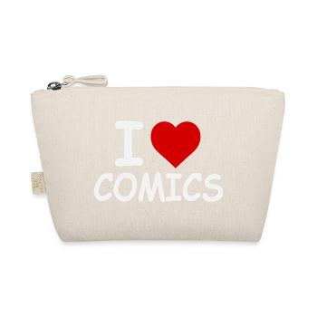 I Love Comics - Retro Bold - Bio-Täschchen - Natur - Vorne