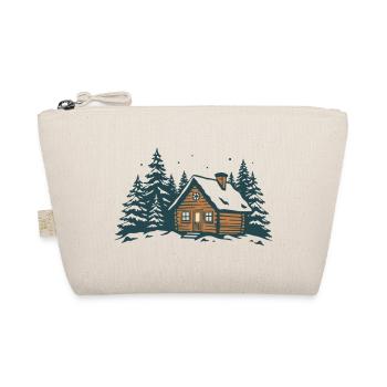 Winter Forest Hut - Organic Pouch - nature - Front