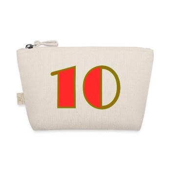 10. 10 YEARS. 10th ANNIVERSARY. 10 YEAR ANNIVERSARY. - Organic Pouch - nature - Front