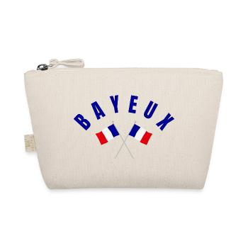 Embleme der französischen Flaggen von Bayeux Crossed - Bio-Täschchen - Natur - Vorne