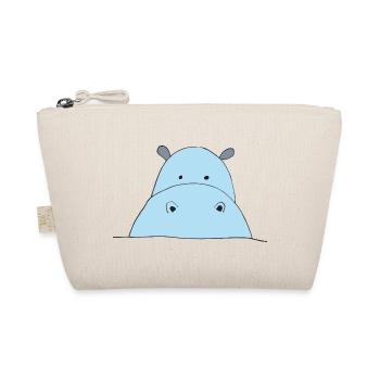 Blue Hippo Eye-catcher - Organic Pouch - nature - Front