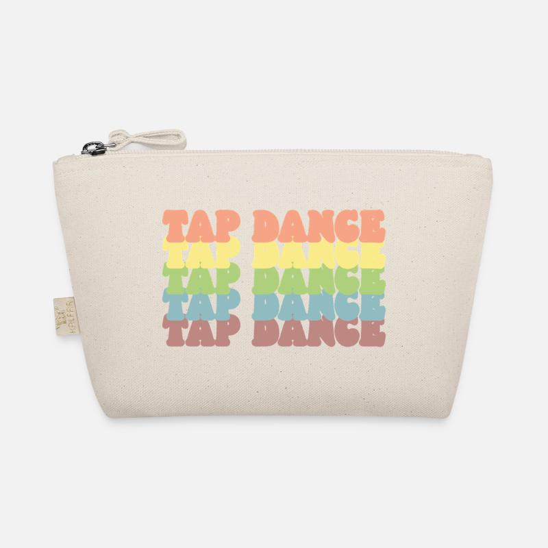 Pastell Regenbogen Tap Dance - Bio-Täschchen - Natur