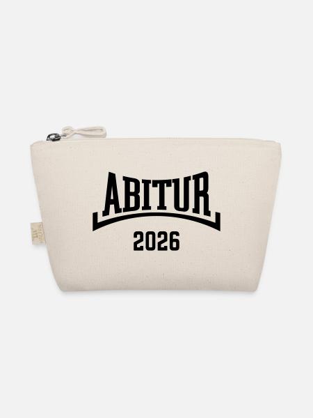 Abitur 2026 (Abiturient / Abi 26 / Konkav / B) - Bio-Täschchen - Natur - Vorne