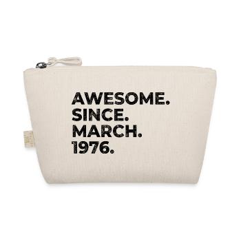 Awesome since March 1976 | Birthday - Organic Pouch - nature - Front