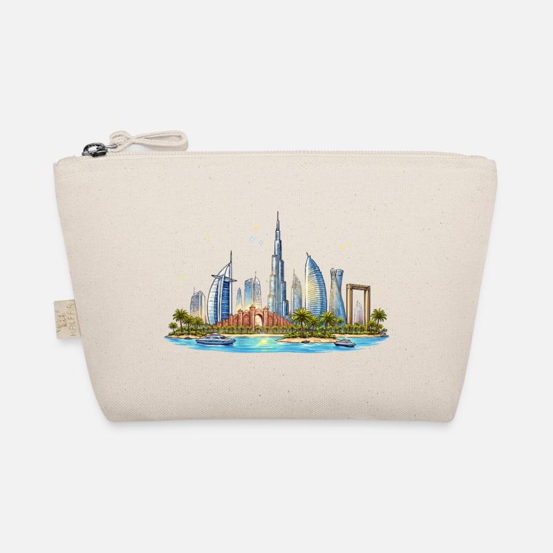 Dubai Waterfront Skyline Organic Pouch