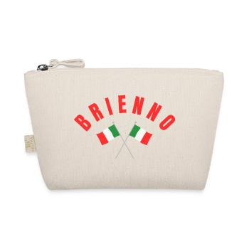 Brienno Crossed Italian Flags  - Organic Pouch - nature - Front