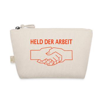 DDR Lustiger Spruch Held der Arbeit - Bio-Täschchen - Natur - Vorne