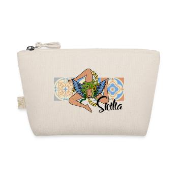 Sizilien Trinacria - Bio-Täschchen - Natur - Vorne