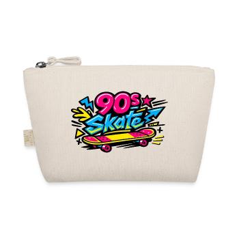 90s Skateboard Retro Flair - Organic Pouch - nature - Front