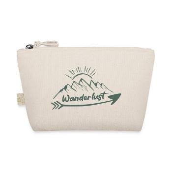 Wanderlust Mountain Outdoor Travel Design - Organic Pouch - nature - Front
