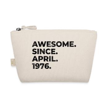 Awesome since April 1976 | Birthday | Gift - Organic Pouch - nature - Front