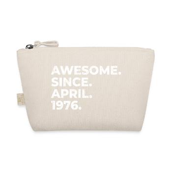 Awesome since April 1976 | Birthday | Gift - Organic Pouch - nature - Front
