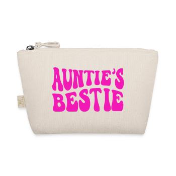 Auntie's Bestie, Nichte, Neffe Geschenkidee  - Bio-Täschchen - Natur - Vorne