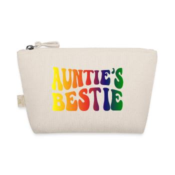 Auntie's Bestie, Nichte, Neffe Geschenkidee  - Bio-Täschchen - Natur - Vorne