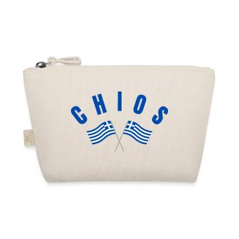 Chios Crossed Greek Flags  - Organic Pouch - nature - Front